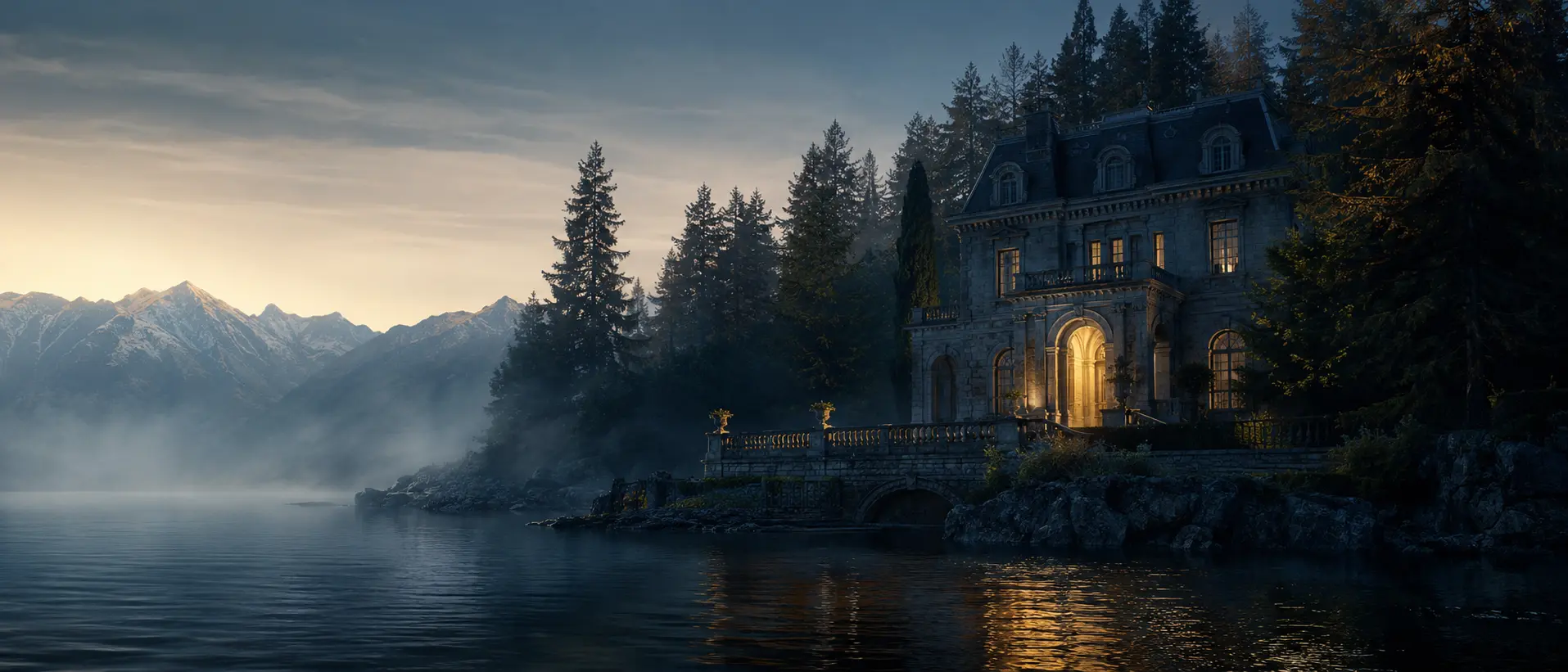 Maison du Lac, entre le Léman et les Alpes