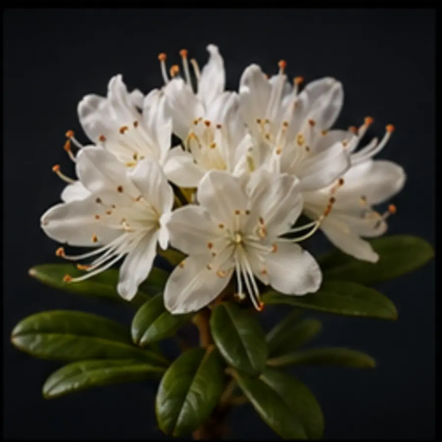 Rhododendron blanc